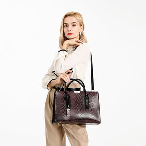 Serpentine Pattern Ladies Luxury Handbag