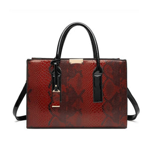 Serpentine Pattern Ladies Luxury Handbag