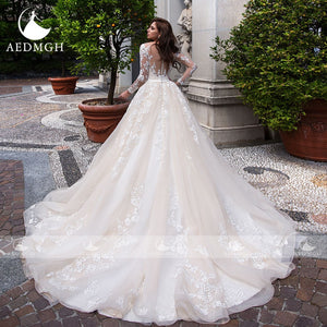 Ball Gown Long Sleeve Wedding Dress