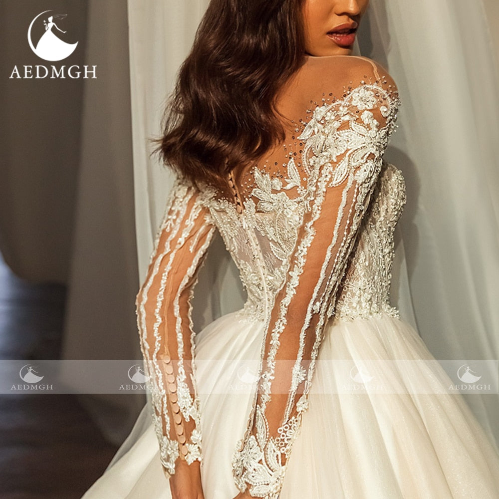 Empire Long Sleeve Wedding Dress