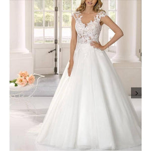 Ivory Lace Tulle Floor-Length Layered Skirt