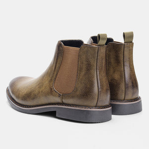 Men Leather Chelsea Ankle Boots