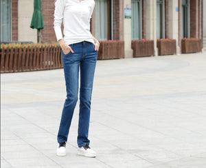 Women Straight Denim Trouser Jeans