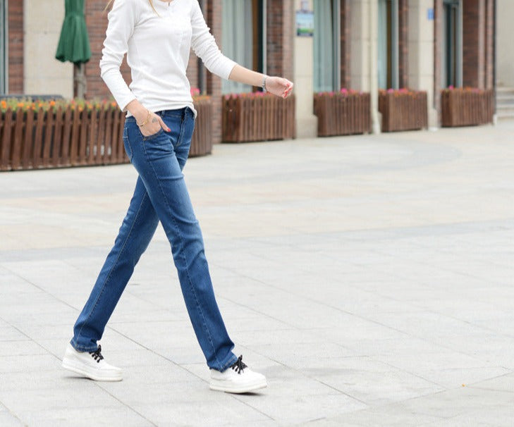 Women Straight Denim Trouser Jeans